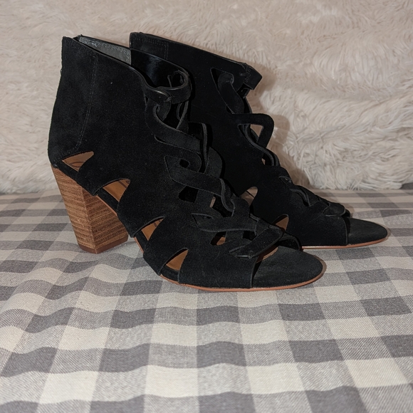 Zodiac Shoes - Zodiac Black Suede Heeled Boots